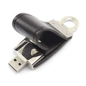  Black Leather 4GB USB 2.0 Flash Memory Pen Drive U Disk 