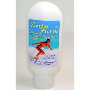  Surfer Honey Natural Sunscreen Lotion, SPF 30, 4 oz 