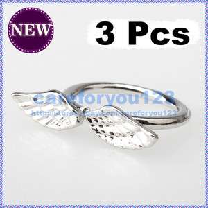 Charming Korean 3pcs Lovely Style Elegant Little Angel Fly Wing Ring 