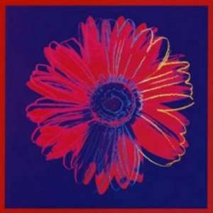   Daisy, c. 1982 (Blue and Red) Super Resin Gloss 1 3/4 WOOD Mount