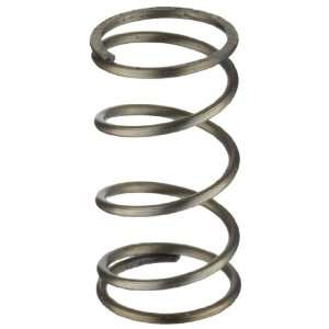 Music Wire Compression Spring, Steel, Inch, 0.36 OD, 0.029 Wire Size 