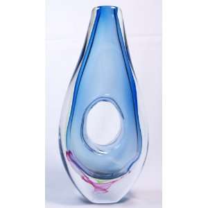   Design Rainbow Auqublue Sommerso Glass Vase TTX 384 