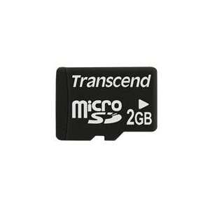  Transcend 2GB MicroSD Flash Card   Card Only Electronics
