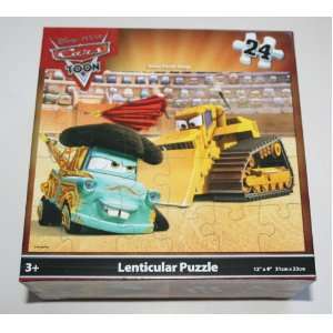  Disney Pixar Cars TOON Lenticular Puzzle 24 Piece 