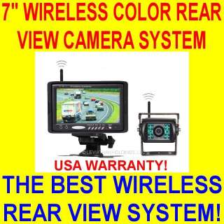 WIRELESS REAR VIEW BACKUP CAMERA SYSTEM COLOR CAR PICKUP TRUCK SUV 