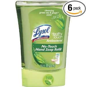 Lysol Liquid Hand Soap Refill, Ginger & Green Tea, 8.5 Ounce Bottles 