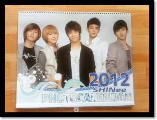 SHINEE TVXQ SNDS SM SHINEE COLLECTION 2012 WALL CALENDAR  