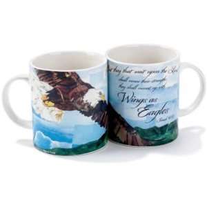 Wings As Eagles Coffee Cup   Isaiah 4031  Kitchen 