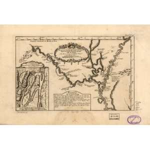  1764 map of Mississippi River, Red River