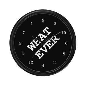  whatever 02   black Funny Wall Clock by  