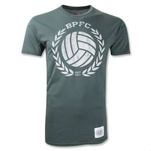  Bumpy Pitch BPFC Crest Soccer T Shirt (Green) Sports 