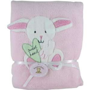  Snugly Baby Pink Fleece Baby Blanket w/ Bunny Baby