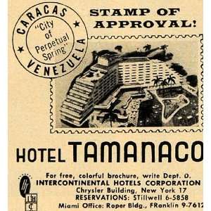  1956 Ad Hotel Tamanaco Caracas Venezuela Vacationing 