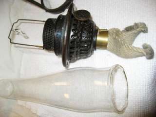 OLD ALADDIN HANGING OIL LAMP MODEL 1214 BRASS  