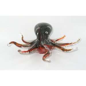  Crystal Glass Octopus Figure Statue Paper Weight