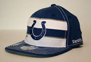   Indianapolis Colts Blue White 2011 Sideline Players Flex Hat Mens