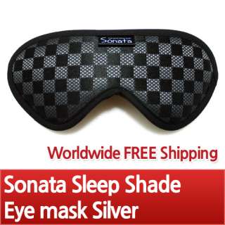 New Sonata Travel Sleep Shade Sleeping Relaxation Eye mask Silver 