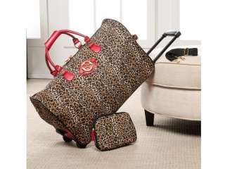 IMAN Global Chic Jet Set Go Fashion Diva Duffle Roller Bag