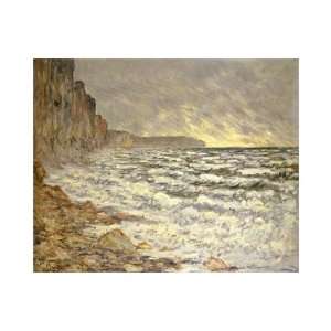  Seafront Fecamp by Claude Monet. size 20 inches width by 