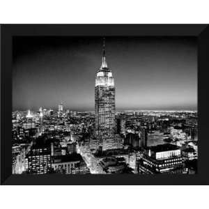  Silberman FRAMED 28x36 Empire State Building At Night 