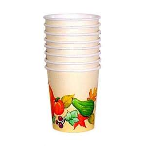    Autumn Fall Thanksgiving Party Cups   Harvest Bounty Toys & Games