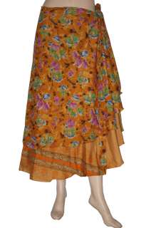 Hippie Gypsy Wrap Around Women Skirt Sarong Long Indian  