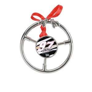  #97 Kurt Busch Christmas Steering Wheel Ornament By 
