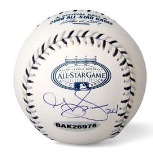 Grady Sizemore Signed 2008 MLB All Star Game Baseball UDA  