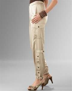 SLACKS CHICO 1 2 2.5 or 3 NWT SILK BLEND CASABLANCA CARGO RET $89 