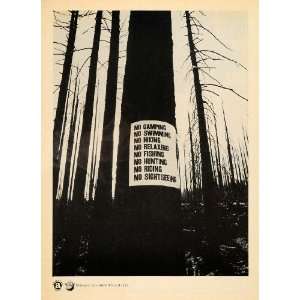  1970 Ad Smokey Bear Forest Fires Advertising Council 