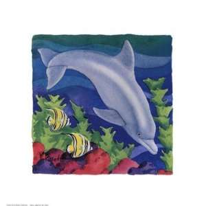    Dolphin Friend   Poster by Paul Brent (8x8)