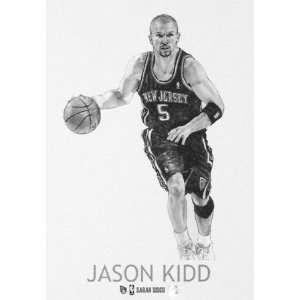  Jason Kidd New Jersey Nets 5x7 Unframed Print Sports 