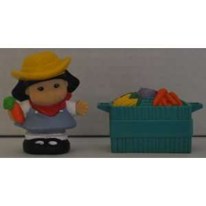 Little People Farmer Sonya Lee (2002) & Vegetable Crate   Replacement 