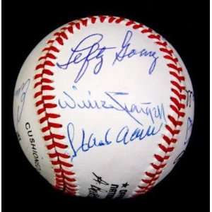 Hof Signed Baseball Jsa Aaron Spahn Stargell Gomez +6   Autographed 