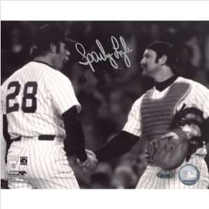  MLB Sparky Lyle Handshake with Thurman Munson Photograph 