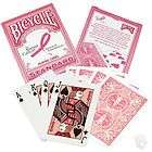 bicycle pink ribbon breast cancer awareness edition playing cards 15