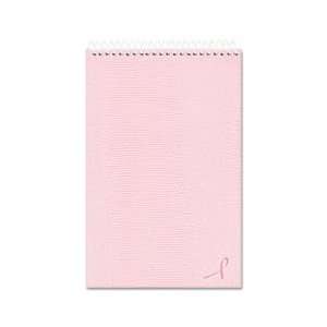  Pink Ribbon Steno Book, Gregg Rule, 6 x 9, White Paper 