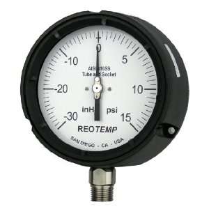 REOTEMP PT45P1A2P02 Process Pressure Gauge, Dry Filled, Stainless 