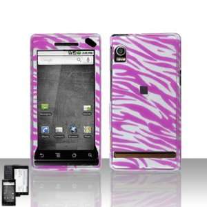  Pink Silver Zebra Design Snap on Hard Cover Protector 
