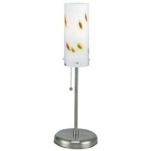 Lite Source Frost Glass Cylinder Table Lamp
