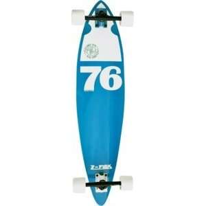  Z Flex 76 Logo Cyan Complete Longboard Skateboard   9 x 