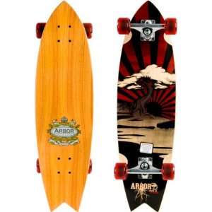  Arbor Sizzler Koa Longboard Skateboard ~Complete~ Sports 
