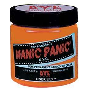  MANIC PANIC Semi Permanent Hair Color Cream Tiger Lily 4oz 