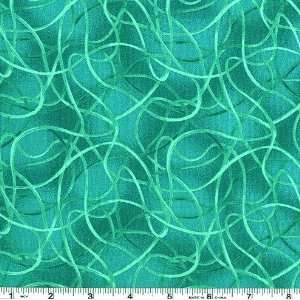  45 Wide Kazoo Strings Emerald Fabric By The Yard Arts 