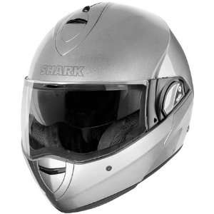  Shark Evoline Solid Helmet Medium  Silver Automotive