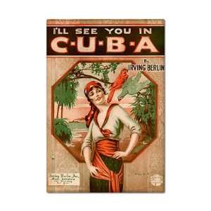  Ill See You in Cuba Irving Berlin Fridge Magnet 