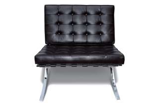 Classic and Modern Furniture Black Leather Chair  