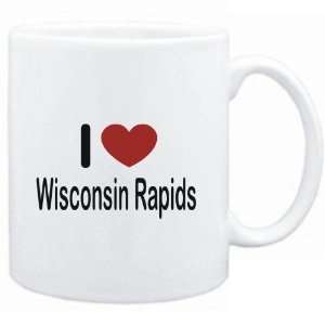  Mug White I LOVE Wisconsin Rapids  Usa Cities Sports 