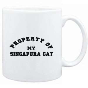    Mug White  PROPERTY OF MY Singapura  Cats