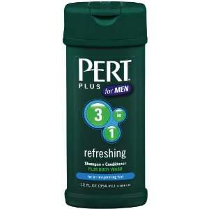 Pert Plus for Men 3in1 Shampoo, Conditioner & Body Wash, Refreshing 